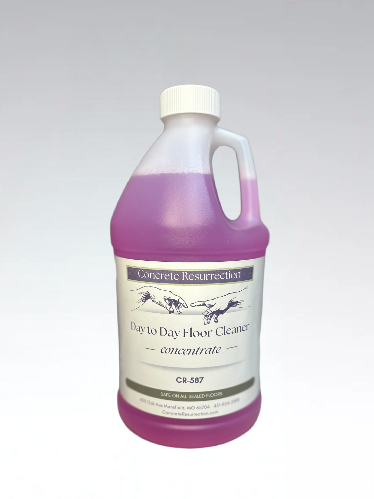 Day to Day PH Neutral Floor Cleaner for All Sealed Floors. Epoxy, Polished Concrete, Stained Concrete, Tile, Linoleum, Marble, Ceramic, Hardwood or Granite. Phosphorus Free-No Prop65 Chemicals. Fresh Linen Scent