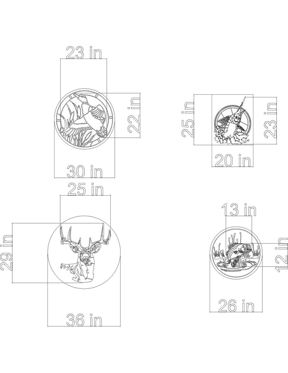 Sportsman Template Set
