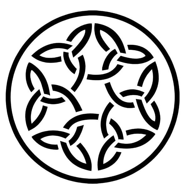 Round Interwoven Celtic Design