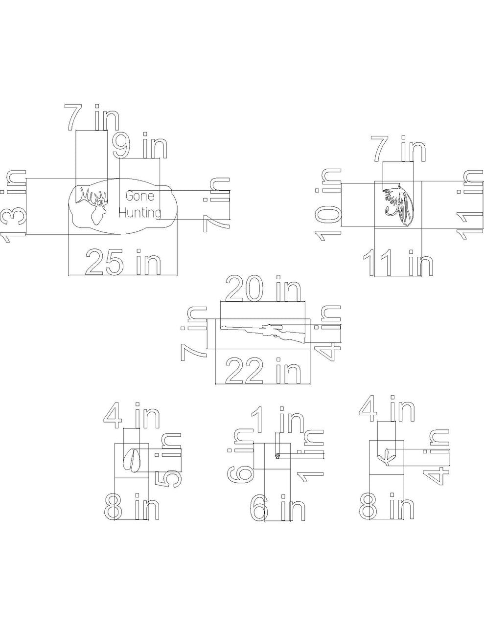 Sportsman Template Set